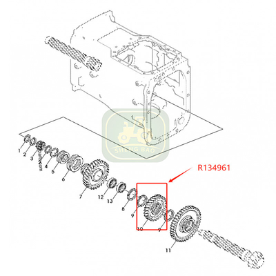 Remplacement de transmission 25/29T R134961 R113840 engrenage pour