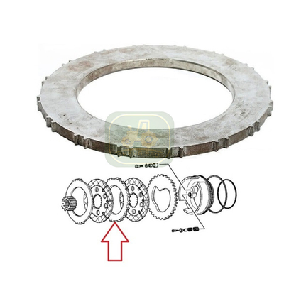 Système d'embrayage de remplacement durable 237022A1 Disque de frein pour tracteurs