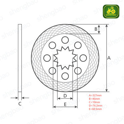 Pièces de direction et de freins 5154521 Disque de frein pour tracteur