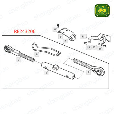 Parties de liaison à trois points RE243206 Lift Link pour tracteur