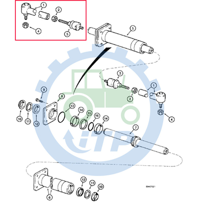 Tige de renfort 053961R1 3785463M1 pièces de chargeur de pelle rétro du cas D142916