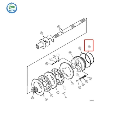Joint circulaire 308036A1 6193403M1 du cas 580SM 580SM 585G 586G 588G