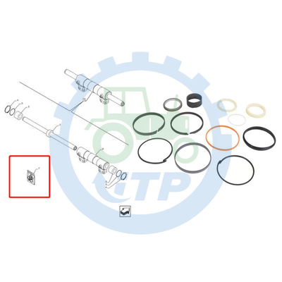 TROU de la TIGE X 76.2MM du kit 84257788 38.1MM de joint de POIDS du cas 580N 580SN 580SN