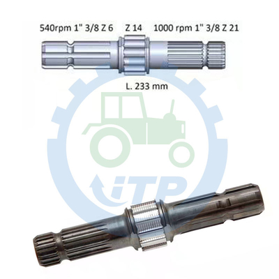 Pièces de rechange du tracteur L173241 pour  6430 6100 7230 axe de PTO de 6125M 6330 3.7KG