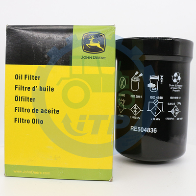 Filtre d'huile à moteur du chargeur RE504836 de pelle rétro 1.76lbs pour